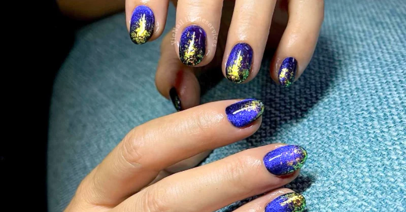 blue nail close up 2 vienail hanoi where in vietnam