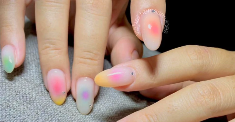 colorful nail close up 4 vienail hanoi where in vietnam