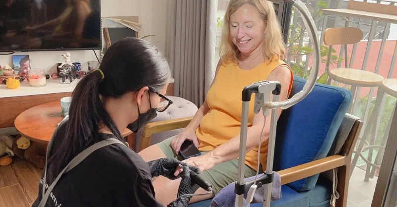 happy customer at vienail home services where in vietnam